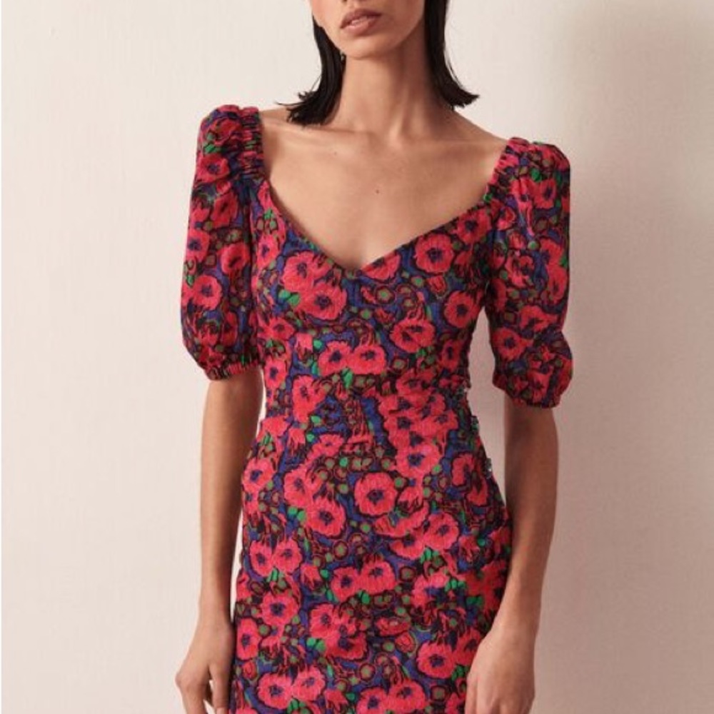 ba&sh dolly floral mini dress size 0